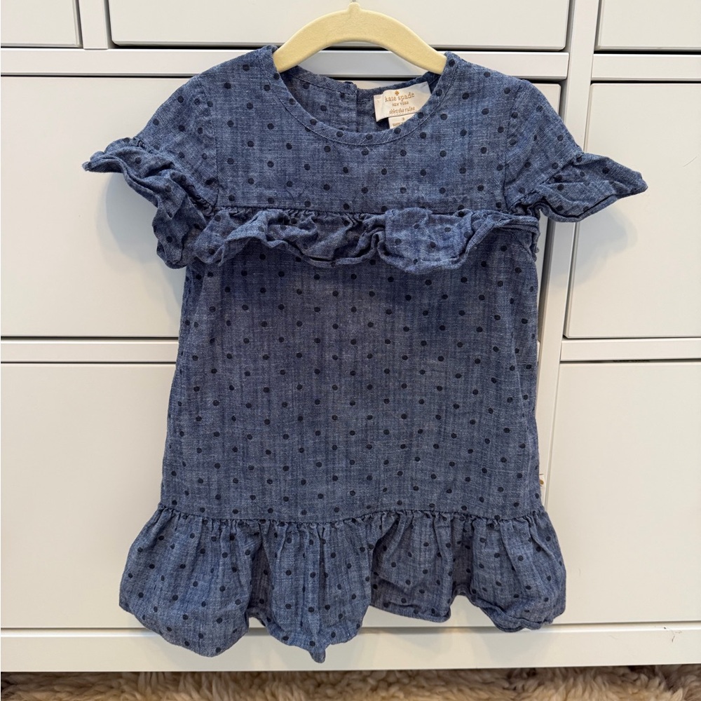 Kate Spade Navy Polka Dot Kids Dress